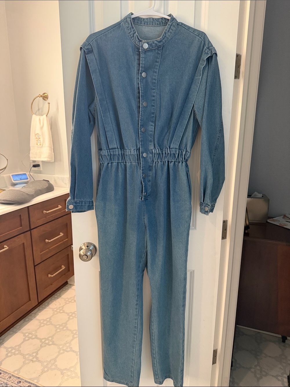 Blue Denim Jumpsuit
